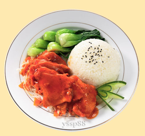 鸡排饭